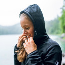 Loa Fleece Hooded Jacket Woman black/black Gr. XS