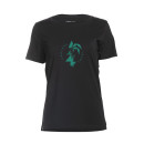 Kualii T-Shirt Woman black/turquoise Gr. XL